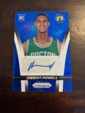 2014-15 Dwight Powell Panini Prizm blue autographed rookie basketball card - #35