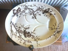 Almonds & Sons Large Traditional Ceramic Meat Serving Platter