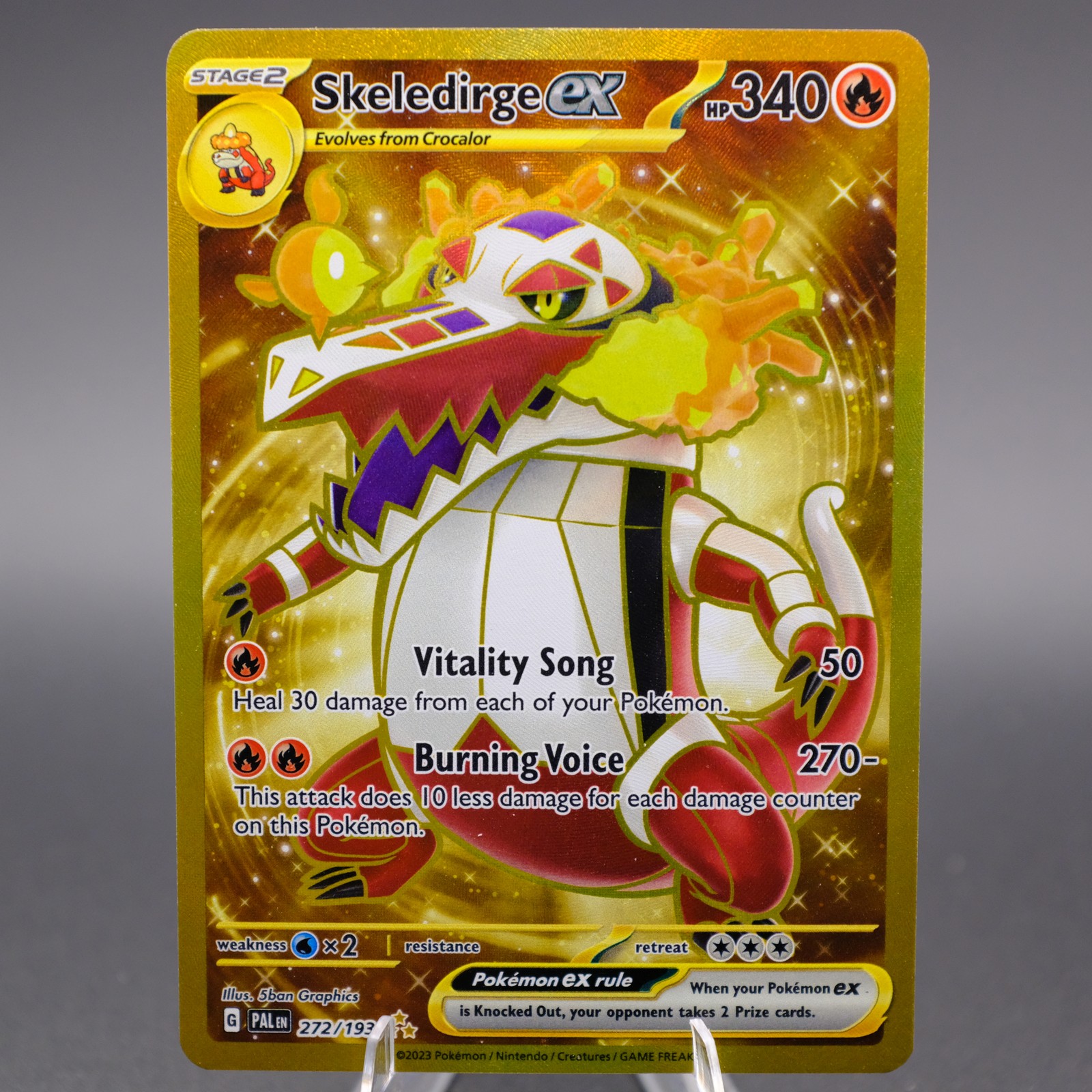 Skeledirge ex 272/193 Hyper Rare SV02: Paldea Evolved Pokemon TCG NM