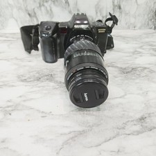 Minolta Maxxum 8000i Black Film Camera w/ AF 100-300 Zoom Lens Rokunar MC 2X