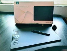 Huion HS610 Inspiroy Touch Ring Drawing Tablet, Includes Android Support Adapter