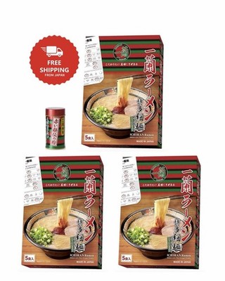 Ichiran Ramen 15 Pack + Secret Chili Powder Set Authentic Japanese Noodles FS