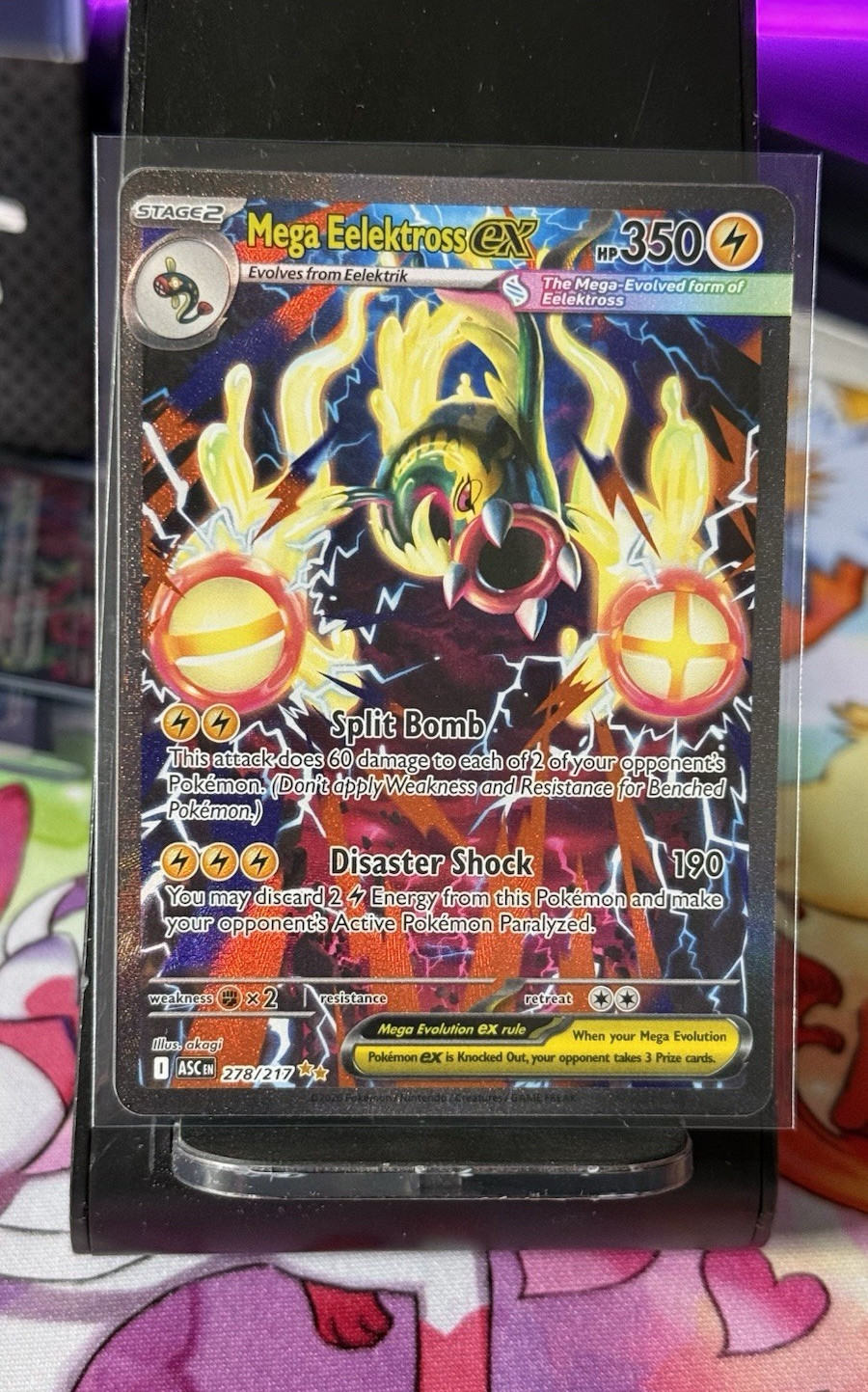 Mega Eelektross ex Special Illustration Rare 278/217 - Ascended Heroes - NM