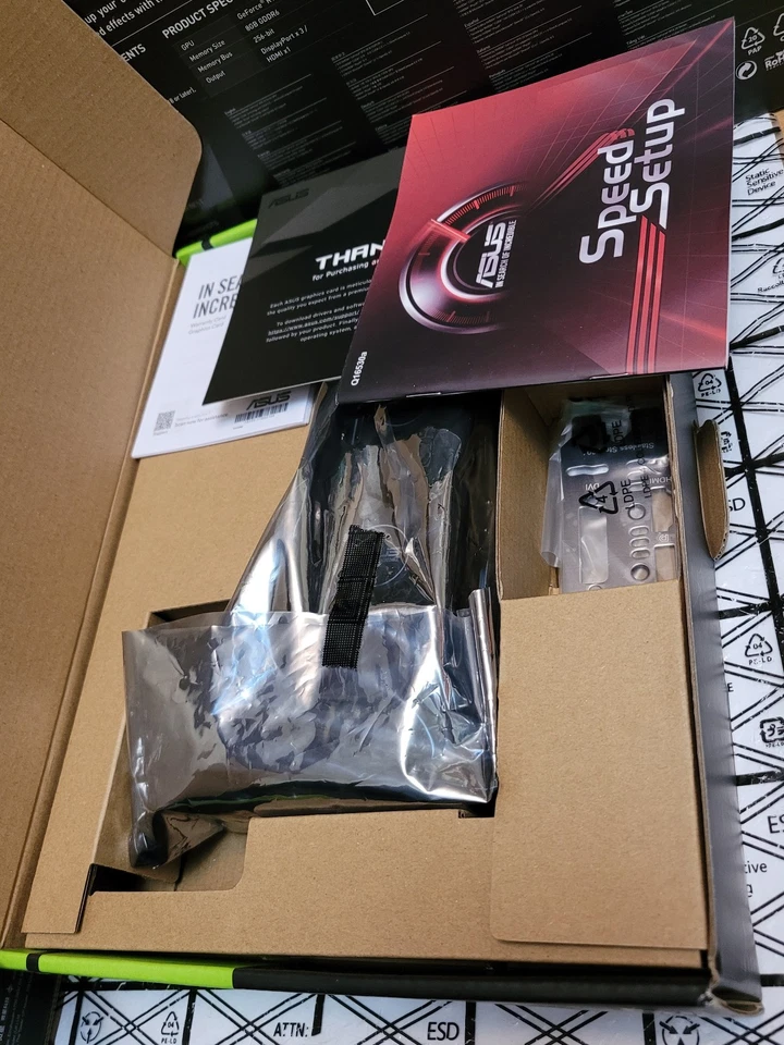 Asus NVIDIA RTX 3050 LP Low profile 6GB PC Gaming Graphics card Expertly Tested - Image 2 of 4