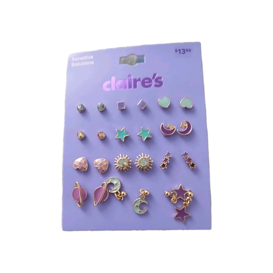 Lot (36 pairs) NEW Claire's Pierced Earrings (D) sensitive solutions - Image 4 of 4
