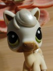 Authentic LPS Littlest Pet Shop # 338 White Brown Horse Green Eyes  — photo 3