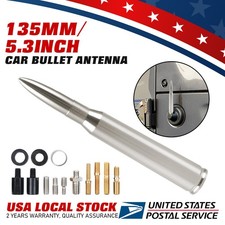 Gun Metal Silver Bullet Antenna For Ford F-250350450 Super Duty Truck-50 Cal