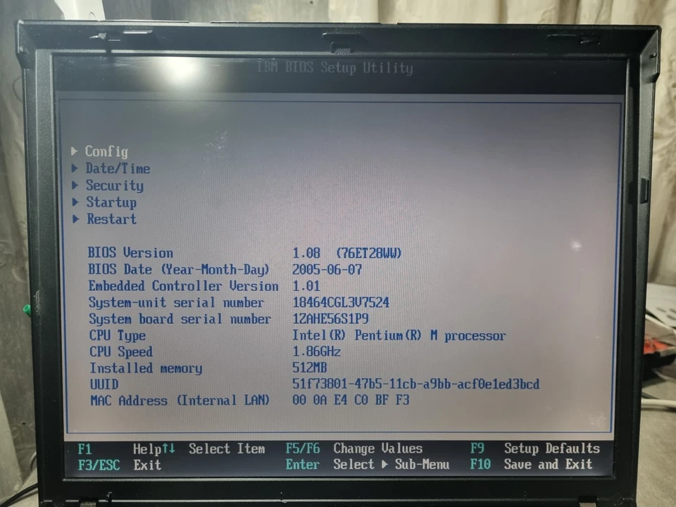 IBM ThinkPad R52 - 40 GB HDD, Intel Pentium-M, 512 MB RAM - Immagine 4 di 4
