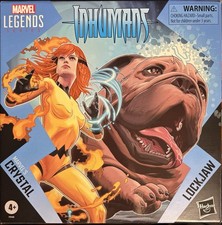 CRYSTAL & LOCKJAW  Marvel Legends Series Deluxe New & Sealed  Inhumans OOP