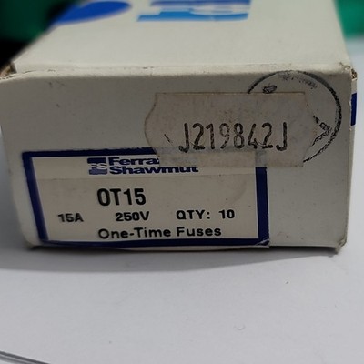 FERRAZ SHAWMUT OT15 SICHERUNG 15AMP PKG VON 10 NSMP