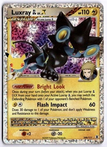 Luxray GL LV.X Classic Collection Celebrations: Classic Collection 109/111 NM