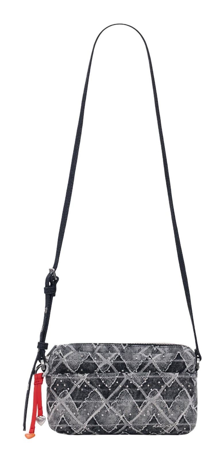 Desigual cross body bag Half Logo Denim Bag Denim Raw