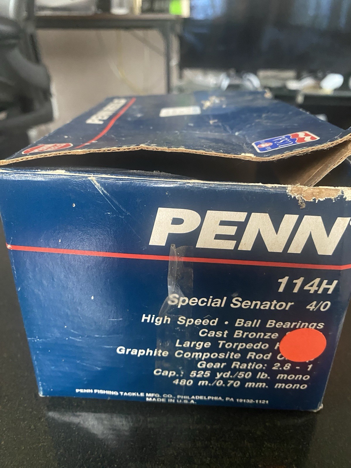 Plaque Latérale Gauche Pour Moulinet Penn Senator 114 6/0 - Pièce