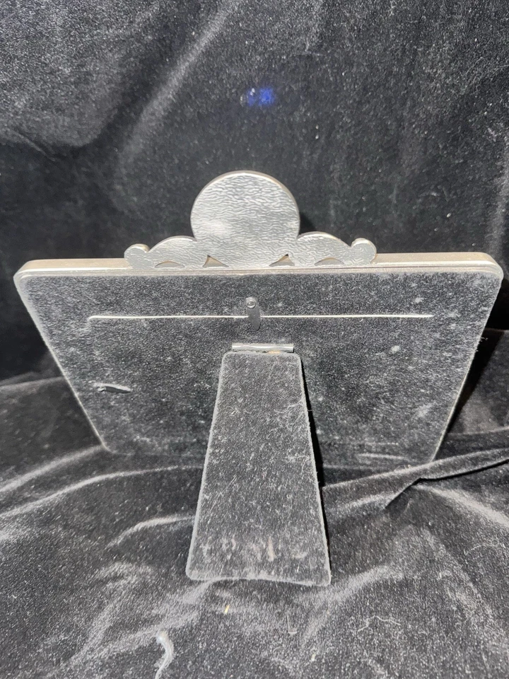 Marco de fotos ornamentado de vidrio de metal amarillo madre colección vintage para el hogar 6 x 4 Foto 4 de 4