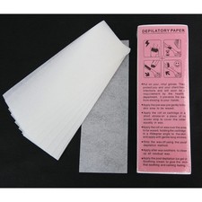 100 pcs Hair Removal Depilatory Nonwoven Epilator Wax Strips