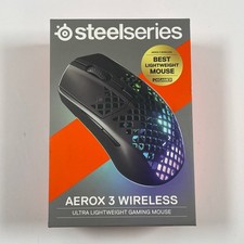 SteelSeries Aerox 3 Wireless - Holey RGB Gaming Mouse - Ultra-Lightweight Water