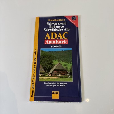 ADAC Autokarte 1:200000 Deutschland Blatt 11 Schwarzwald, Bodensee, schwäbische