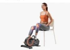 Under Desk Mini Excercise Bike W/ 8 Magnetic Levels-2 Resistance Bands New