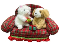 Vintage Russ Puppy And Kitty Couch Plush