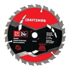 Craftsman Framing Saw Blade,7-1/4" 24T CMAS372524 Craftsman CMAS372524