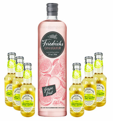 Friedrichs Gin Liqueur Grapefruit 0,7l 700ml (31% Vol) + 6x Fentimans Botanical