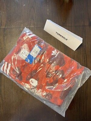 BAPE x Adidas Adicolor Track Jacket Top Raw Red Size X-Large FW18 XL