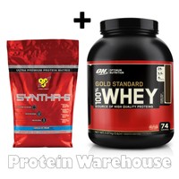 Bsn Syntha 6 Whey Protein 470g 480g + Optimum Nutrition Whey 5lb Gold Standard Bsn Syntha 6 Whey Protein 470g 480g + Optimum Nutrition Whey 5lb Gold Standard