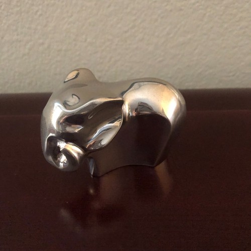 Vintage Dansk Silver Plate Elephant Figurine