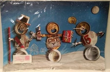 CMT Country Music Television Christmas Placemat Set Beer Honky-Tonk Swag Promo 6