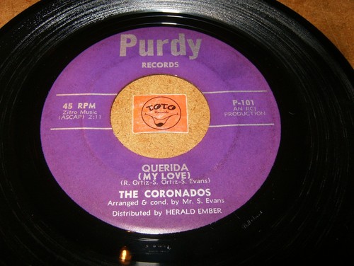 THE CORONADOS - QUERIDA - LOVE ME WITH ALL YOUR / LISTEN - VOCAL GROUP POPCORN - Picture 2 of 2