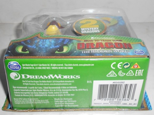 HTF How To Train Your Dragon The Hidden World: HOBGOBBLER 2x Mystery Dragons New - Picture 5 of 6