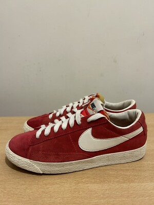 nike blazer low vintage suede red