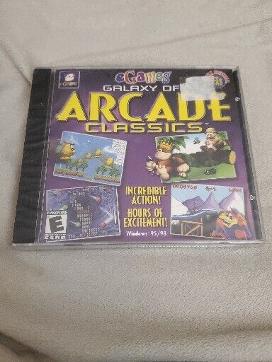 SPACE ARCADE COLLECTION CD-ROM PC Game, 2001 EGames - New/Sealed