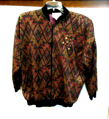 Kathleen Usherwood for Periphery jacket, gold red, Neiman Marcus, 44'' chest