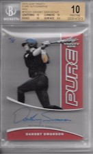 2015 Leaf Trinity DANSBY SWANSON RED PURE AUTO RC SP #4/5 BGS 10 PRISTINE!