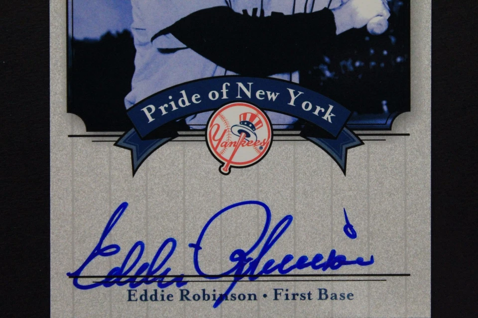 Eddie Robinson HOF Autographed 2003 UD Pride of New York Yankees Series Card - Image 3 of 4