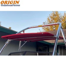 Wakeboard Tower Bimini Top PRO1350 Red 5 Years Warranty No Fading No Deformation