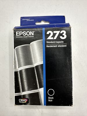 Genuine OEM Epson 273 Black T273020 Ink XP600 XP610 XP800 Exp. 12/21