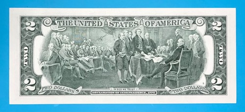 1968 July 28 : B 19680728 A BIRTHDAY Note $2 Two Dollar Bill *Uncirculated* - Picture 3 of 3