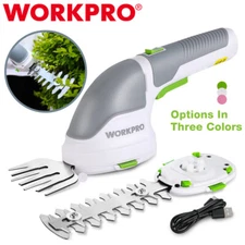 WORKPRO 2 in 1 Cordless Grass Shear Shrubbery Trimmer Hedge Shears/Grass Cutters