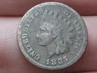 1885 Indian Head Cent Penny- Good/VG Details