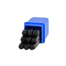 SET PUNZONI STAMPINI NUMERI CIFRE 9pz 5mm GEKO G01807