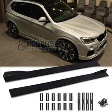 For X3 F25 G01 M40I GLOSSY Side Skirts Splitter Extension Rocker Panel Body Kit