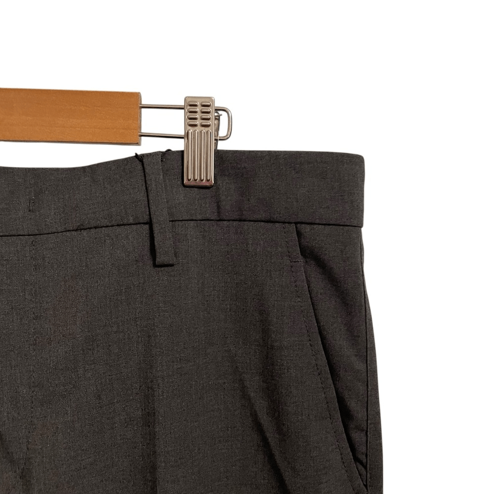 zara grey dress pants Zara Gray Dress Pants Mid Rise Straight Leg MED NWT