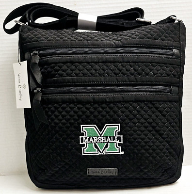 Vera Bradley Marshall University Triple Zip Hipster in Microfiber