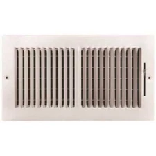 TruAire 102M 12X06 12 in. x 6 in. 2-Way Steel Wall/Ceiling Register White
