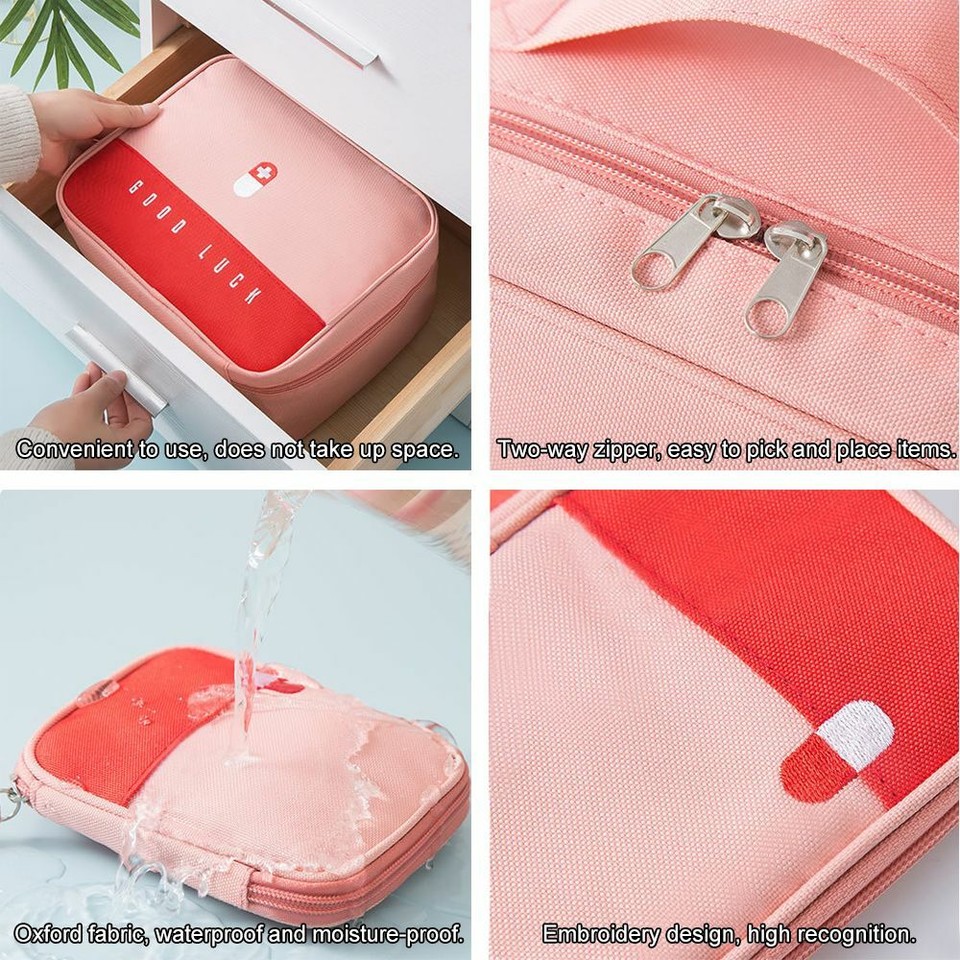 Survival Box Car First Aid Kit Cosmetic Organizer Medicine Case First