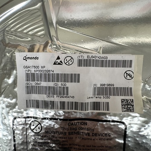 Qimonda GSA17500MP, MEMORY BUFFER FOR FULLY BUFFERED DIMMS, BGA655. - 第 1/2 張圖片