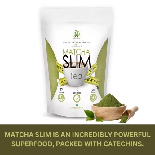 2 x thé vert Matcha Slim 500 g gestion du poids riche en antioxydants détoxif... - Picture 2 of 8