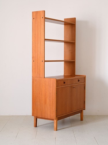 MidCentury Libreria vintage con vano contenitore, design vintage scandinavo, 60s - Imagen 4 de 13